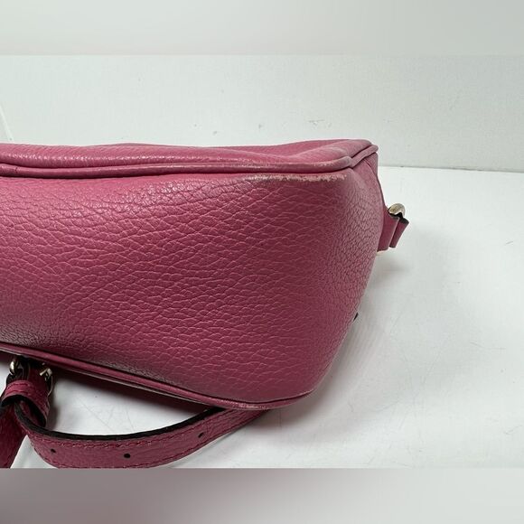 GUCCI Soho Disco Shoulder Bag Leather Pink Authentic - Picture 7 of 13
